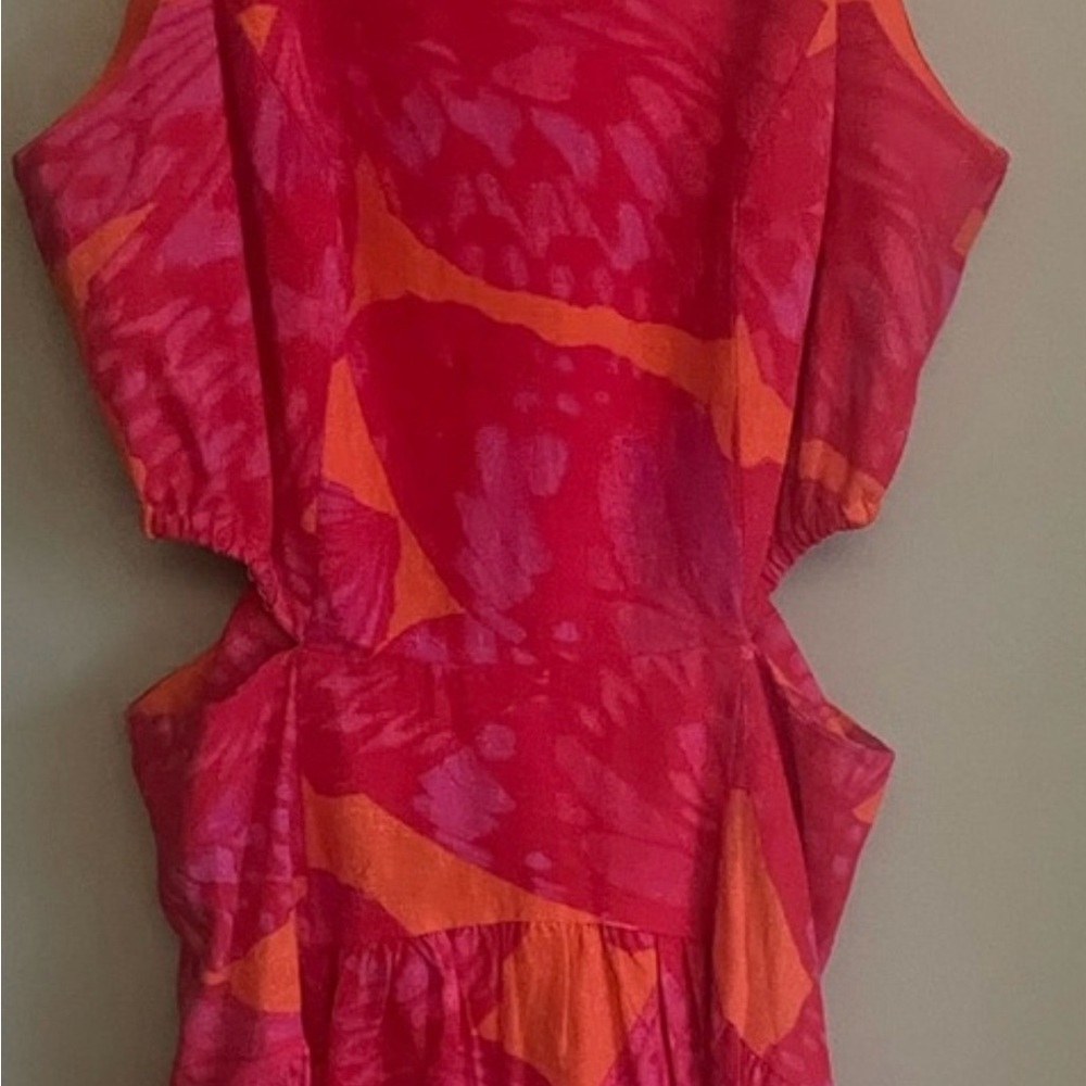Scoop Red, Pink and Orange Dress